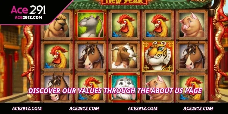 Discover our values through the about us page