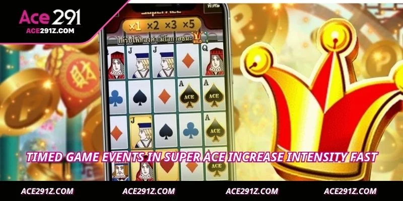 Timed game events in super ace increase intensity fast