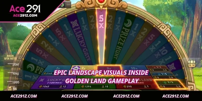 Epic landscape visuals inside Golden Land gameplay